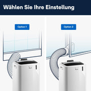 De'Longhi Pinguino - Aire acondicionado portátil, para habitaciones de hasta 29 m², con deshumidificador y ventilador, 9800 BTU, funcionamiento silencioso, mando a distancia, temporizador 24h, clase de eficiencia energética A (PACEM90)