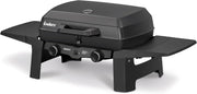 EndersGasgrill Urban II Pro, parrilla de mesa, función de asado, cocción y horneado, 2 quemadores de acero inoxidable, con termómetro para parrilla, parrilla para balcón y camping, carcasa de aluminio fundido, rejilla de hierro fundido, #2062
