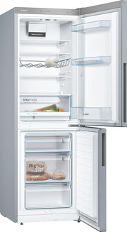 Bosch KGV33VLEAS - Frigorífico combinado de libre instalación - Serie 4 - 288L - Frío ventilado - An 60cm x Al 176cm - Acero inoxidable