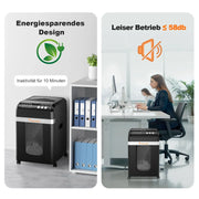 Destructora de papel bonsaii AutoFeed 200 hojas P4 microcorte 60 min, depósito extraíble de 31 L, silenciosa 58 dB C283