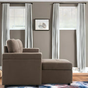 Sofá seccional reversible convertible con cama extraíble, chaise longue con almacenamiento oculto y patas duraderas