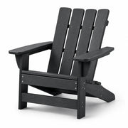 Silla Adirondack de polimadera negra