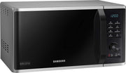 Microondas Samsung MS2AK3515AS/EG, 800 W, capacidad de 23 l, 48,9 cm de ancho, interior de esmalte cerámico resistente a los arañazos, programas de descongelación QuickDefrost, plateado