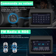 Autorradio Android 13 AWESAFE para Peugeot Boxer II/Citroën Jumper II/Fiat Ducato [2GB+64GB] con CarPlay inalámbrico/Android Auto, pantalla táctil de 7 pulgadas con Wi-Fi/GPS/FM/RDS/DSP, controles en el volante