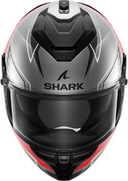 SHARK, Casco de moto integral Spartan GT Pro TORYAN Gris / Rojo ARK, XL