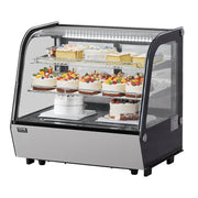 Vitrina refrigerada VEVOR, expositor refrigerado para pastelería y panadería de 115 L, vitrina comercial de 2 niveles con iluminación LED, refrigeración TURBO y sistema de aire frío sin escarcha para cafetería