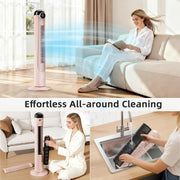 Ventilador de torre Antarctic Star T36, 91,4 cm (36 pulgadas), ventilador oscilante sin aspas, control remoto, 6 velocidades y 4 modos, pantalla LED, temporizador de 9 h, ventilador de pie silencioso