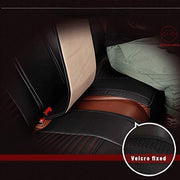 Muchkey Fundas de Asiento de Coche Universales para 5 Plazas, Juego Completo de Fundas para Asientos Delanteros y Traseros, Accesorios de Interior, Negro y Rojo
