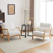 Sillón decorativo tapizado de estilo moderno de mediados de siglo