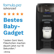 Preparador de biberones Formula Pro Advanced, leche en polvo y agua, 2 embudos, 3 temperaturas, libre de BPA, negro