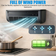Aire acondicionado de pared sin unidad exterior: aire acondicionado de pared portátil sin perforación, refrigeración instantánea para cocina, dormitorio, caravana, oficina (blanco)