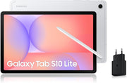 Samsung Galaxy Tab S10 Lite, 10,9", Wi-Fi, 128 Go, Tablette Android, S Pen inclus, Argent, Chargeur secteur rapide 25 W inclus, Version FR