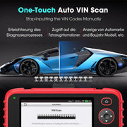 Escáner de diagnóstico OBD2 para coche para ABS, SRS, motor, transmisión, 7 funciones de restablecimiento, AutoVIN