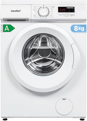 CFE12EW80-W-FR Lavadora de carga frontal 8KG, Clase energética A, Motor BLDC 1400 rpm, 15 programas, Prelavado, Blanco [Clase energética A]