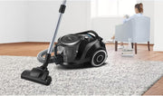 Aspiradora sin bolsa Bosch Serie 6 BGC41X36, aspiradora de trineo, ideal para alérgicos, filtro higiénico, boquilla para parqué, alfombras y baldosas, gran potencia de succión, silenciosa, 700 W, azul