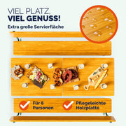 Casaria® Juego de mesa y bancos de cerveza con respaldo 170 cm, plegable y estable, 2 bancos, 1 mesa ancha, madera, mobiliario de jardín, mobiliario para eventos
