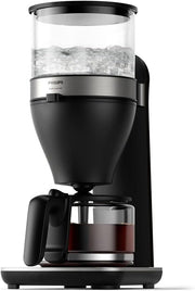 Cafetera de filtro PHILIPS, negra, capacidad de 1,25 L