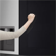 Frigorífico Side by Side LG GSGV81PYLL, Clase E, 635 L, Instaview, frigorífico con congelador, dispensador de hielo, hielo picado y agua, Total NoFrost, compresor Smart Inverter, Wi-Fi