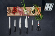 ZWILLING Vier Sterne Bloque de cuchillos autoafilable, hecho en Alemania | 7 piezas, acero especial inoxidable, marrón