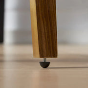 Sillas de comedor giratorias de madera curvada y PU (juego de 2)