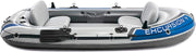 Bote inflable Intex Excursion 4 para 4 personas con remos de aluminio y bomba de aire de alto rendimiento