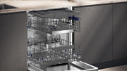 Siemens SX95EX12CE, lavavajillas inteligente iQ500, lavavajillas totalmente integrable, 60 cm, fabricado en Alemania, XXL, bandeja para cubiertos, extra silencioso, varioSpeed, autoOpen dry, glassZone, bisagra vario
