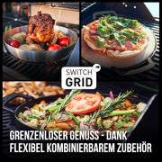 Barbacoa de gas Enders® MONROE PRO 4 SIKR TURBO, 4 quemadores de acero inoxidable, hornillo lateral, quemador trasero por infrarrojos, ventana de visualización, HEAT RANGE™, SWITCH GRID™, 800 °C TURBO ZONE™, SIMPLE CLEAN™, #8362