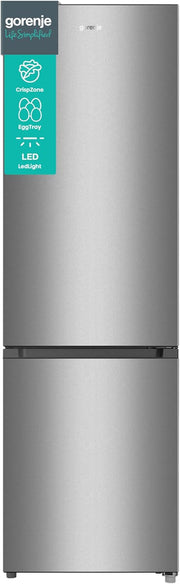 Gorenje RK 4182 PS4 Frigorífico combi / Altura 180 cm / Refrigeración 198 L / Congelación 66 L / Cajón para verduras / 39 dB / Iluminación LED / Al x An x Pr: 180 x 55 x 55,7 cm / Gris