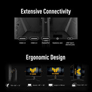 TUF Gaming VG27AQL5A - Monitor Gaming de 27" QHD (2560x1440), 210Hz (OC), Fast IPS, ELMB Sync, 0.3ms GTG, Altavoces estéreo, DisplayWidget Center, Gaming AI, Ajustable en altura