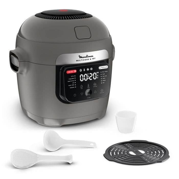 Moulinex Multicook & Fry 6 L 1200 W Gris Hippon MZ730BF0