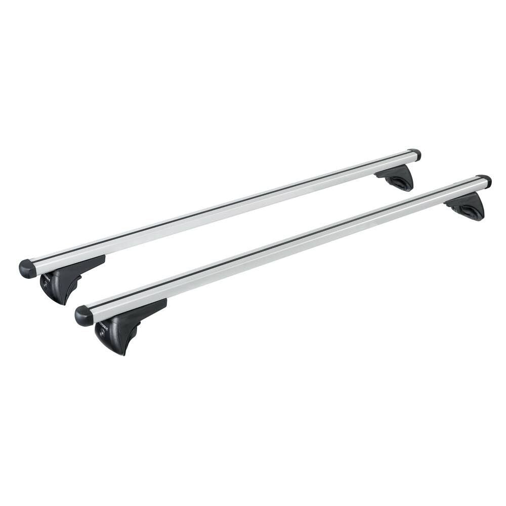 Cofre de techo CRUB 430 litros negro con barras de techo