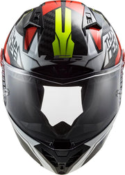 Casco LS2 FF805 Thunder Chase Carbono Blanco/Rojo XL (61/62)