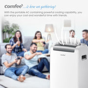 Aire acondicionado portátil Comfee Easy Cool 2.0, 7000 BTU 2,0kW, refrigeración, ventilación y deshumidificación, tamaño de habitación hasta 68m³ (25㎡), control por APP/Alexa/Google Home/IFTTT, aire acondicionado móvil con manguera de escape