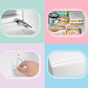 Mini congelador COMFEE' RCU40WH2(E) de 31L, puerta reversible, 4 estrellas, silencioso, práctico para oficina, hotel y hogar, blanco