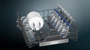 Siemens SN43ES14VE, iQ300 Smarter Geschirrspüler, Unterbau-Spülmaschine mit Besteckschublade, 60 cm, automatische Türöffnung dank autoOpen dry, besonders leise mit iQdrive-Motor, aquaStop, Edelstahl