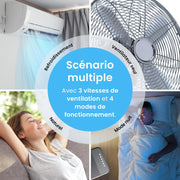 Enfriador de aire portátil Pro Breeze de 5 L, ventilador, humidificador, 3 velocidades, oscilación automática, temporizador, mando a distancia: enfriador de aire evaporativo móvil y potente