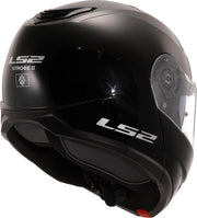 LS2, Casco de moto modular Strobe II negro brillante,
