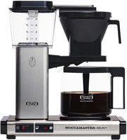 Moccamaster KBG Select, cafetera, cafetera retro, café de filtro, color blanco hueso, 1,25 L