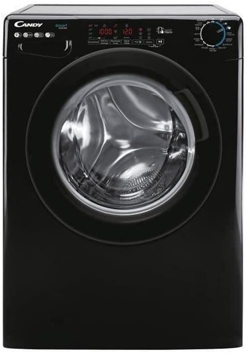Lavadora de carga frontal CANDY CS 129TMBBE-47, negro brillante