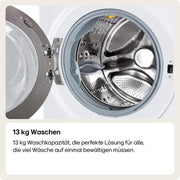 LG F4WV7080, Clase A, lavadora de carga frontal 8 kg, 1400 rpm, AI Direct Drive, Wi-Fi, limpieza profunda con vapor, gran capacidad, TRIPLE A, puerta exterior de cristal templado, 62 x 60 x 85 cm, blanco