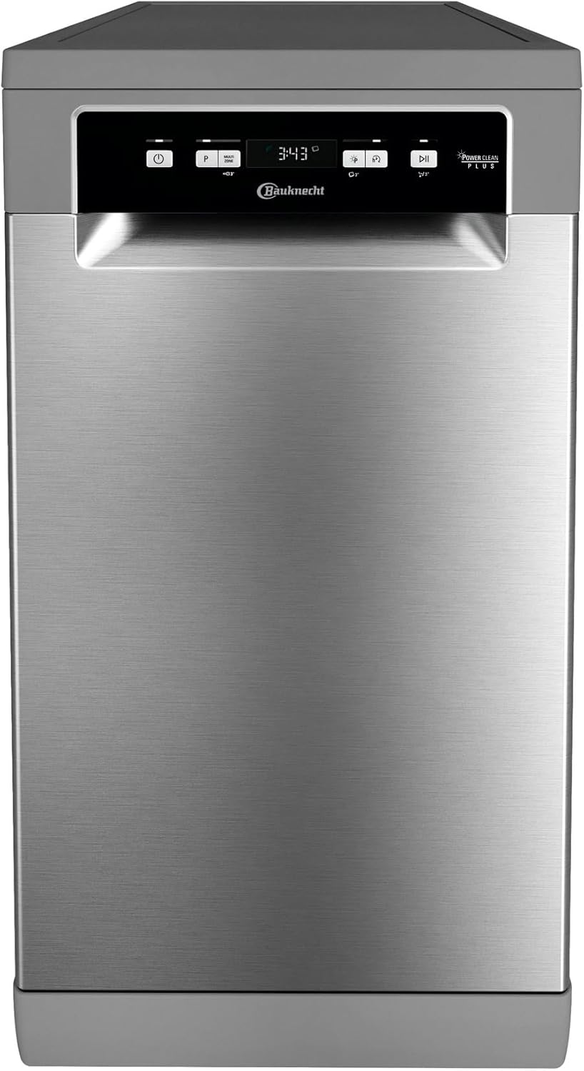Bauknecht BK6FC11BS7A0X Lavavajillas totalmente integrable (45 cm)/ ActiveDry/Programa con sensor/PowerClean/Bandeja para cubiertos/Programa de higiene/Protección total contra el agua/Multizona/Inicio diferido