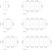 PAZZO DESIGN, Mesa Consola Extensible con Soporte para Extensiones Elvire, Roble Rústico, hasta 12 plazas, Mesa Consola de Cocina, Fabricado en Italia, de 45 a 300 cm - id_1931