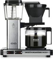 Moccamaster KBG Select, cafetera, cafetera retro, café de filtro, color blanco hueso, 1,25 L
