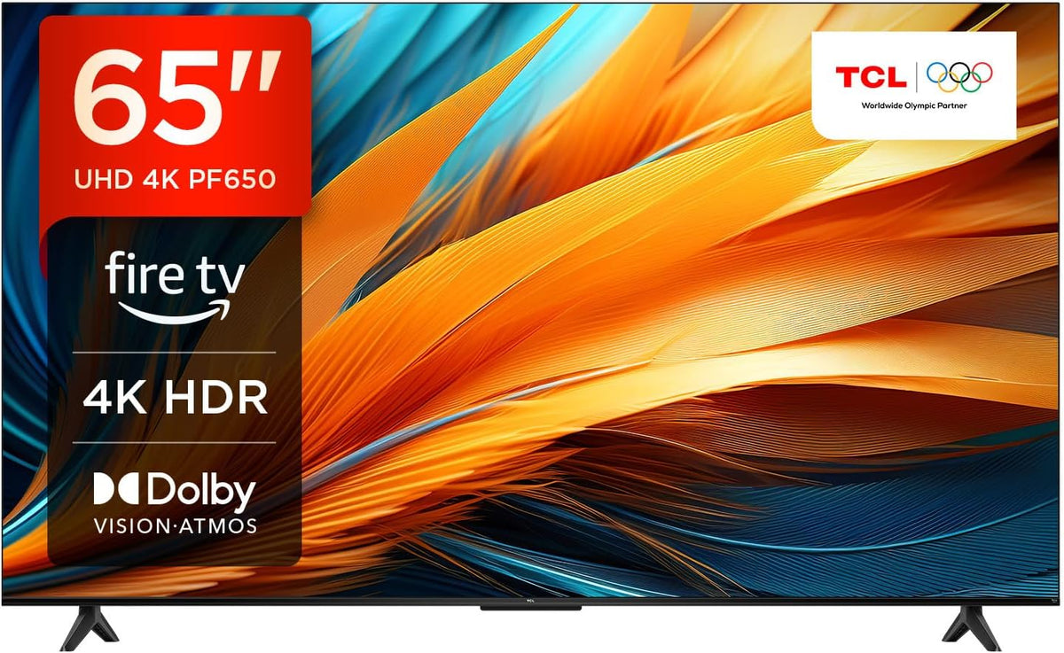 TCL 65PF650 65 pulgadas 4K Ultra HD, TV HDR, Smart LED Fire TV (Dolby Vision, Dolby Atmos, DTS, HDR 10, Airplay2, Miracast)