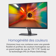 Monitor Dell S2721NX de 27" Full HD (1920x1080), 75Hz, IPS, 4ms, AMD FreeSync, bordes ultra delgados, 2x HDMI, garantía de 3 años, negro