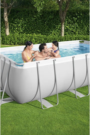 Piscinas rectangulares Bestway Power Steel, gris