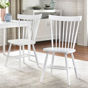 Sillas de comedor de madera maciza con respaldo de barrotes Simple Living Venice (juego de 2)