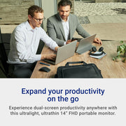 Monitor portátil Dell P1424H 14" Full HD (1920x1080), 60Hz, IPS, 6ms, 2x USB-C, 3 años de garantía, plata