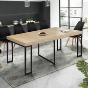 IDMarket - Mesa consola extensible Toronto 10 personas 235 cm diseño industrial