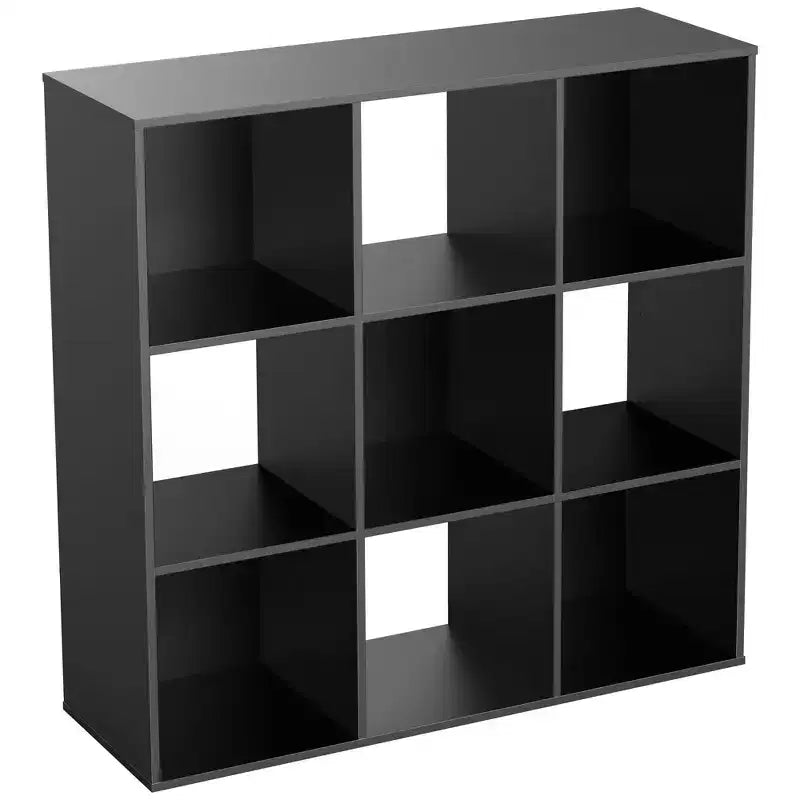 Organizador de almacenamiento de 9 cubos JIONJOY, estantería vertical de 36 pulgadas de alto con paneles traseros extraíbles, estantería abierta de alta resistencia